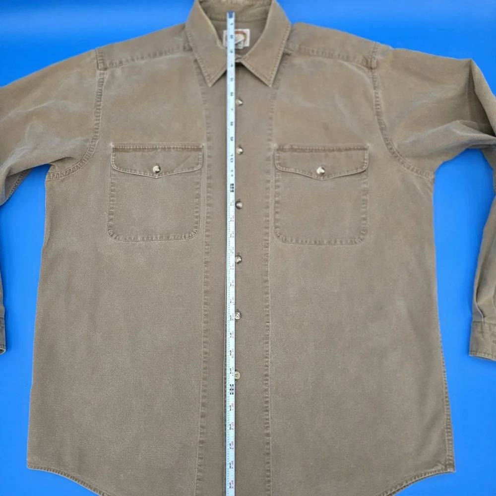Vintage 80s/90s‎ Banana Republic Safari Work Shirt 100% Cotton Canvas Large